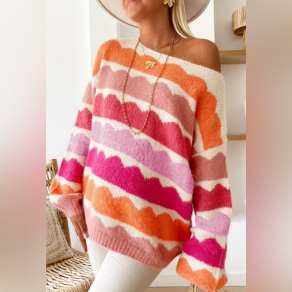 Hallie striped ballon sweater - Picture 2 of 2